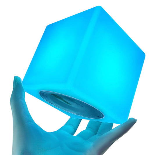 Skorter | Loftek 4-inch Rgb Led cube light - Waterproof mood lamp with remote control for kids and children's rooms