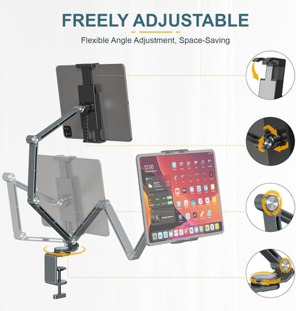 Skorter | Adjustable Aluminum Tablet Desk Stand with 360° Rotation – Movaro