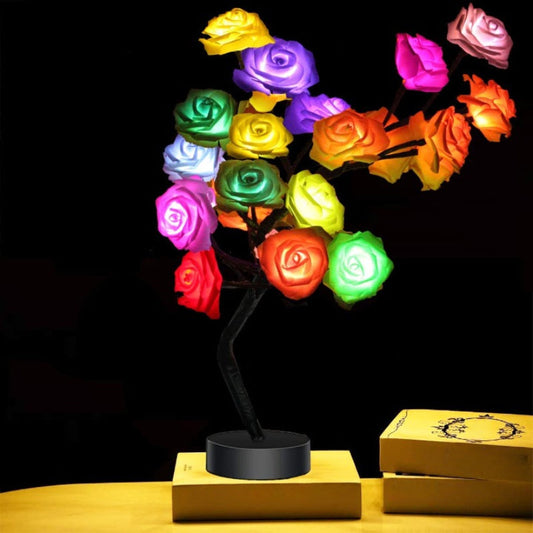 Skorter | Rose Flower Table Lamp - With Remote Control and Color Change - Perfect For Party Decoration