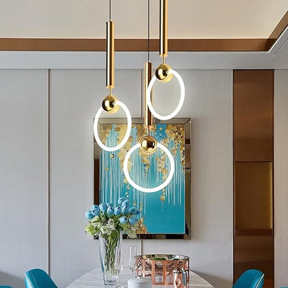 Skorter | LED Pendant Light Fixture - Nordic Design with Simple Style - Ideal for Dining Room, Kitchen, and Living Room Lighting
