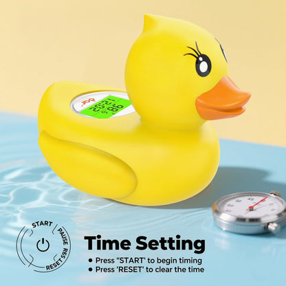 Skorter | AquaVeilig Baby Bath Thermometer – Digital Display with 3 Colors and Temperature Warning