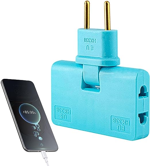 Skorter | 180° swiveling 3-way socket (EU plug)