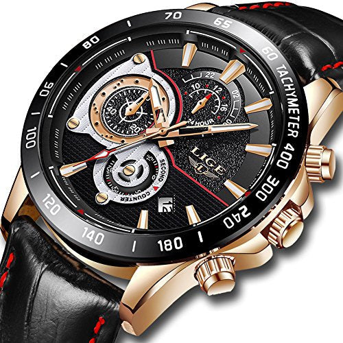 Skorter | Men's Stainless Steel Chronograph Waterproof Sports Quartz Watch