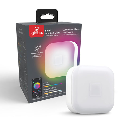 Skorter | Globe Electric Wi-Fi Smart Ambient Night Light, Motion Detection, Rgb & Adjustable White, Voice Controlled