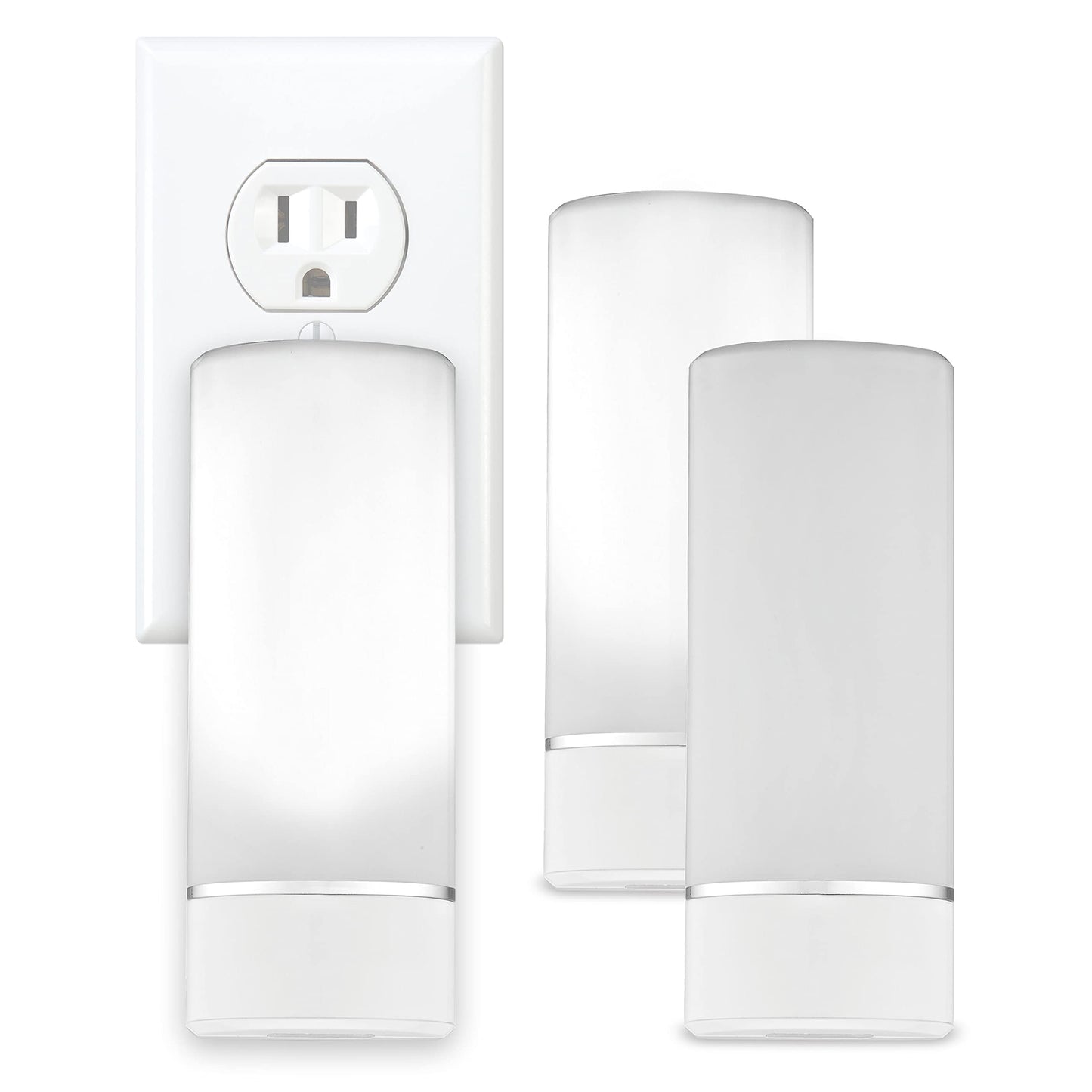 Skorter | Sunbeam 3-Pack Emergency Lights for the Night, Motion Sensor, Rechargeable LED, Twilight to Dawn, Multiple Choices