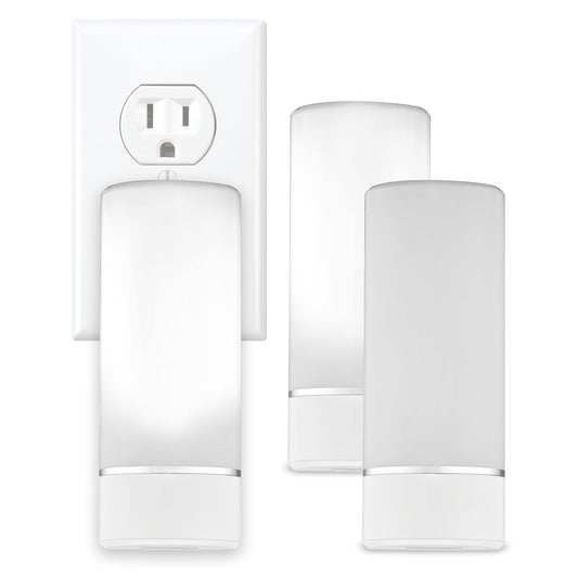 Skorter | Sunbeam 3-Pack Emergency Lights for the Night, Motion Sensor, Rechargeable LED, Twilight to Dawn, Multiple Choices