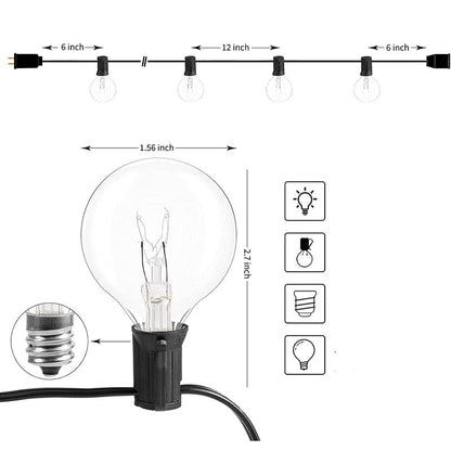 Skorter | Royaleva Outdoor Dimmable String Lights - 20 ft LED Ambient Lighting