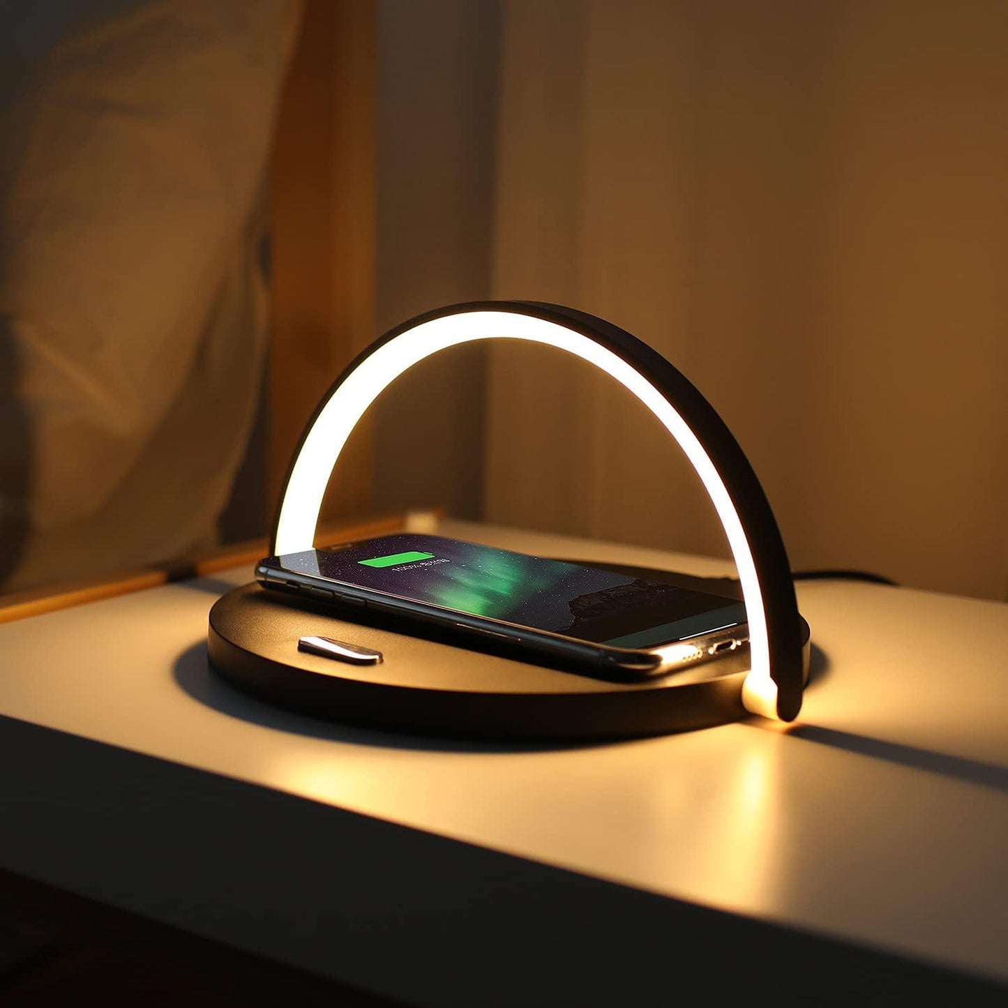 Skorter | PowerHub – 3-in-1 Wireless Charger, Phone Stand & LED Desk Lamp