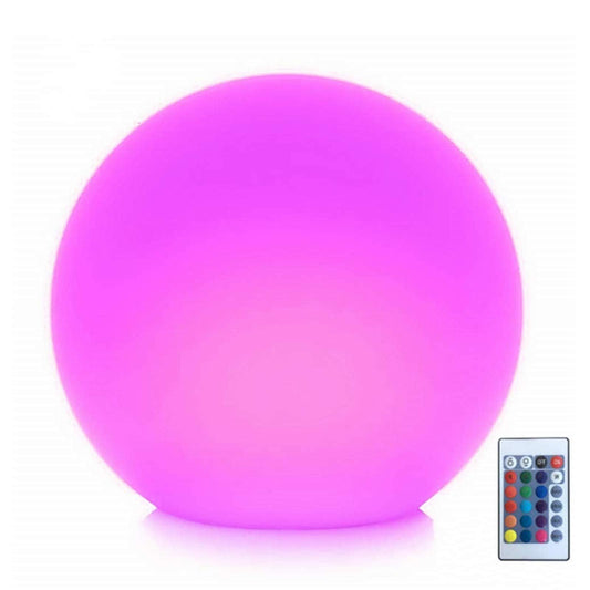 Skorter | Borelor 8-Inch Led Ball Light - Rechargeable Remote Control Globe, 16 Rgb Colors For Indoor/Outdoor