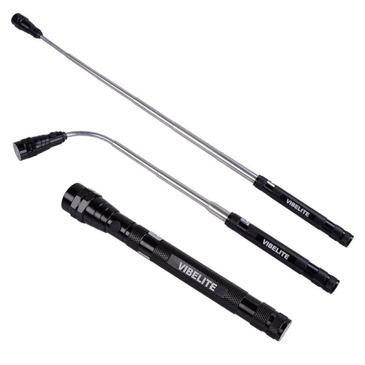 Skorter | Magnet 3 x LED Magnetic Pickup tool, Telescoping Flexible Extensible Led Flashlights, Perfect Mechanic pick-up tools, 4 x LR44 Batteries (Included)