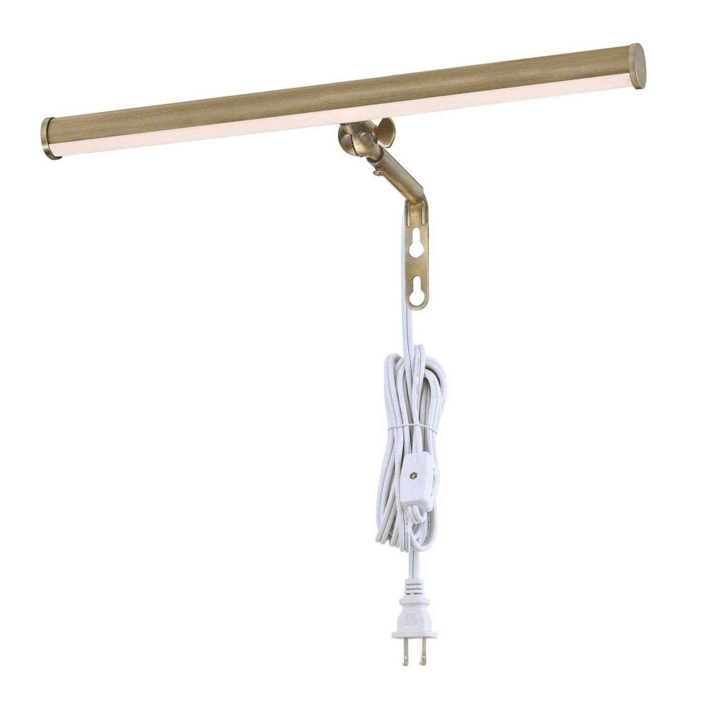 Skorter | Westinghouse 14" Adjustable LED Picture Lighting, 4W, Antique Brass, 3000K, Decorative Hinge