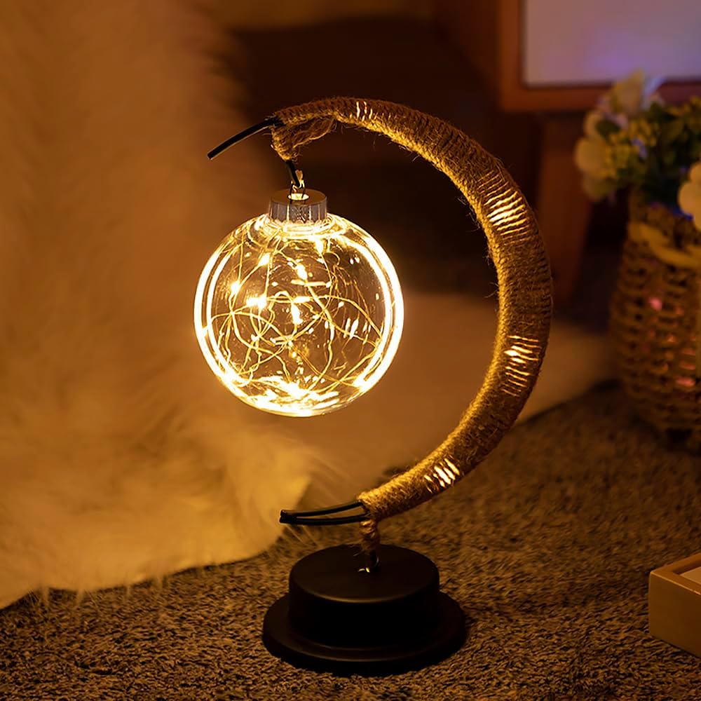 Skorter | LED Lunar Lamp - Enchanted Moon Night Light for Bedroom, Nursery & Home Decor