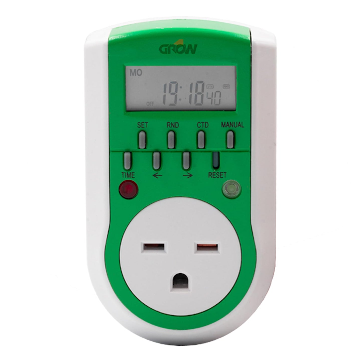 Skorter | Grow1 240V Output Digital Timer, Single Output, 15A, Compatible With 220V, 230V & 240V Outputs, Great For Grow Lights, Reptile Cages & Aquarium Timers