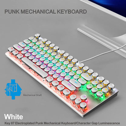 Skorter | 87-Key Mechanical Gaming Keyboard RGB Backlit Blue Switch