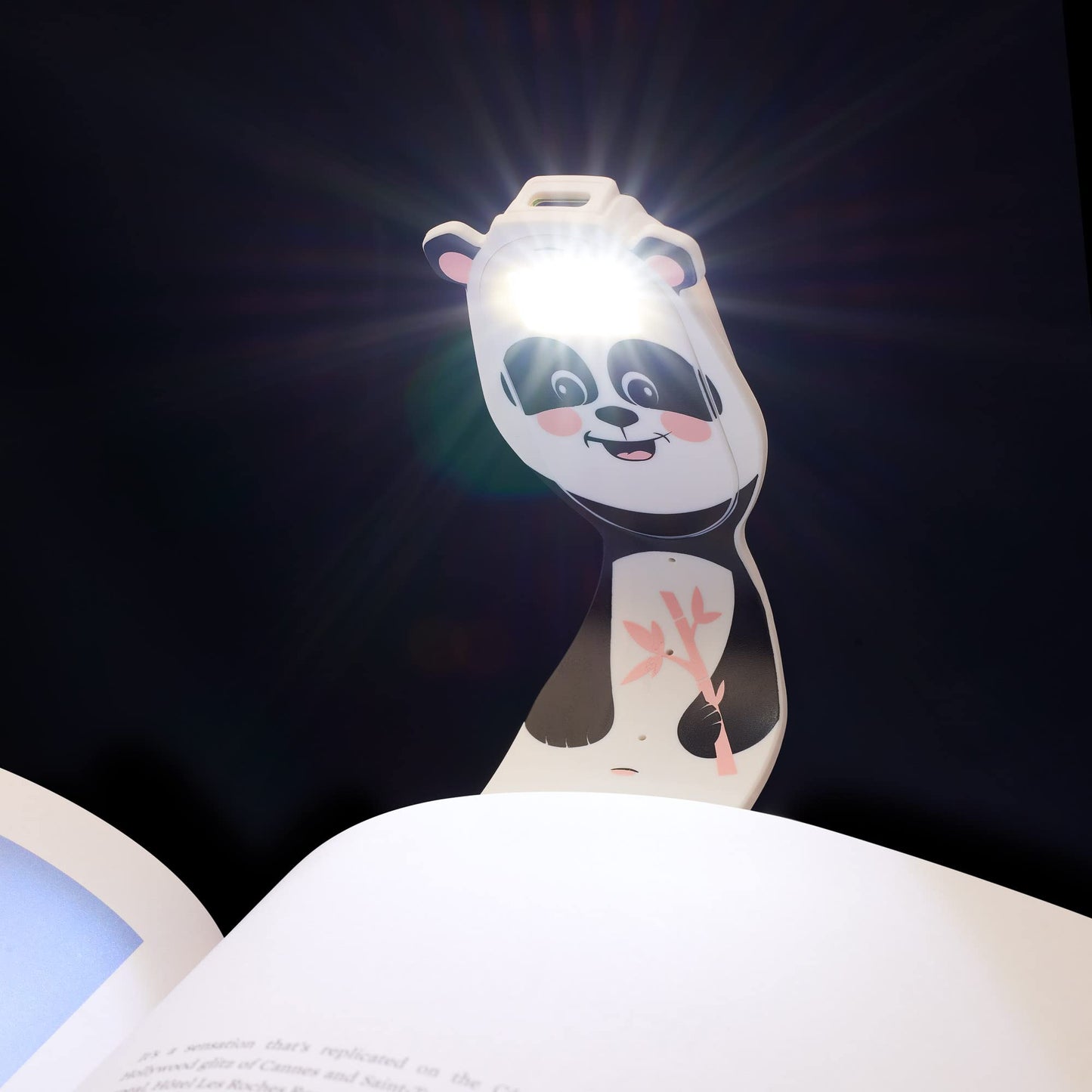Skorter | Gifts for readers and writers Flexilight Pal Led bookmark light - Rechargeable Panda book lamp