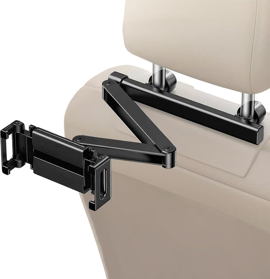 Skorter | Car Headrest Tablet Holder – Adjustable 360° Backseat Phone & Tablet Mount – Movira