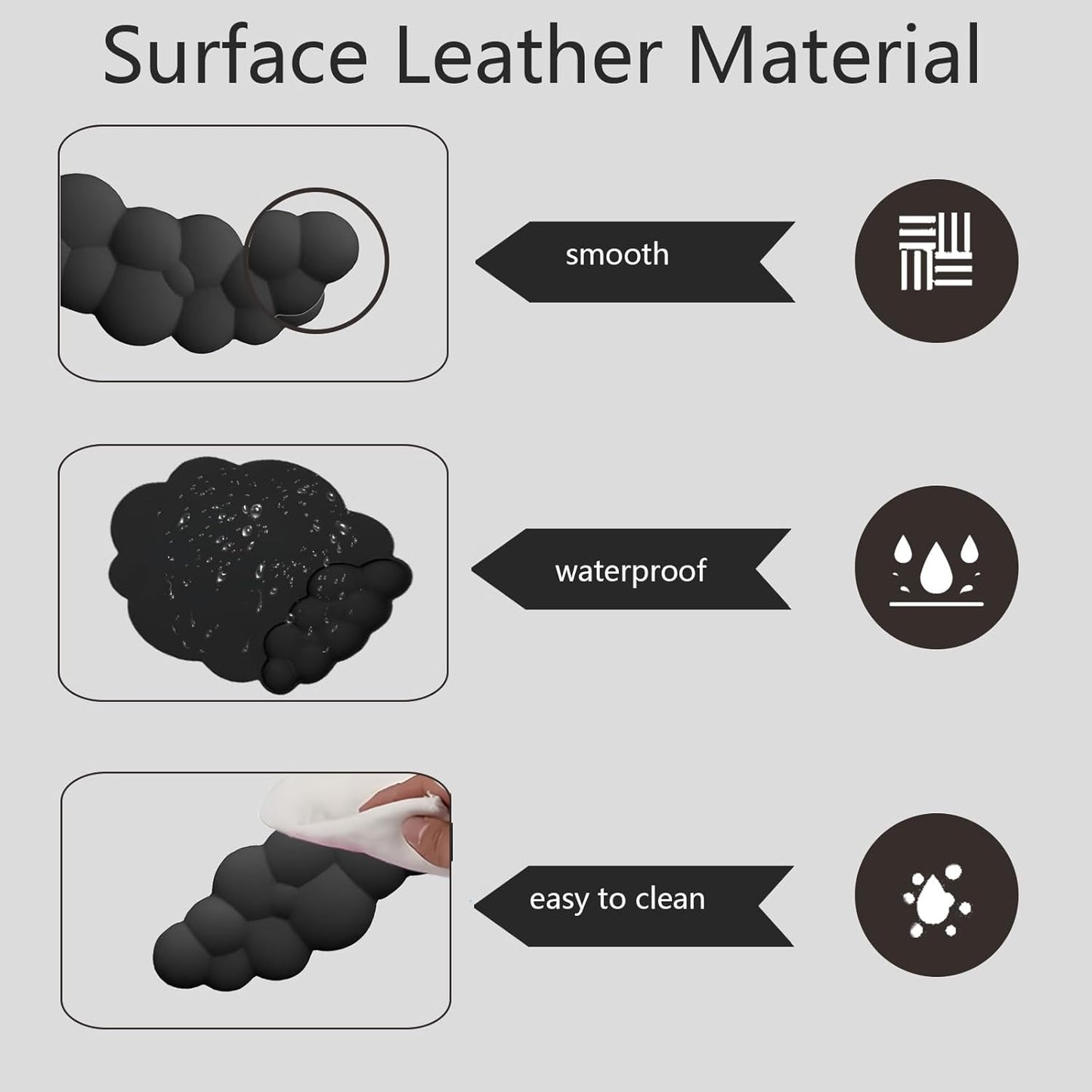 Skorter | Cloud-Shaped Ergonomic Wrist Rest Set with Mouse Pad & Coaster – Zeyora