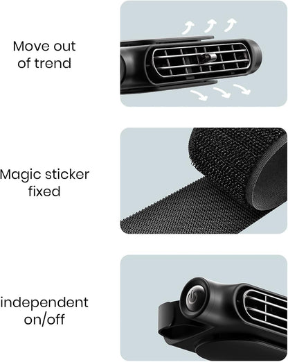 Skorter | 3 Speeds USB Car Cooling Fan & Headrest Mount – AutoBreeze (1+1 FREE)