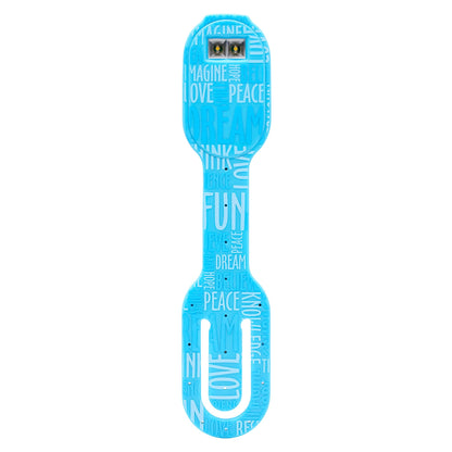 Skorter | Gifts for readers and writers Usb rechargeable 2-in-1 Led reading light & bookmark - Blue