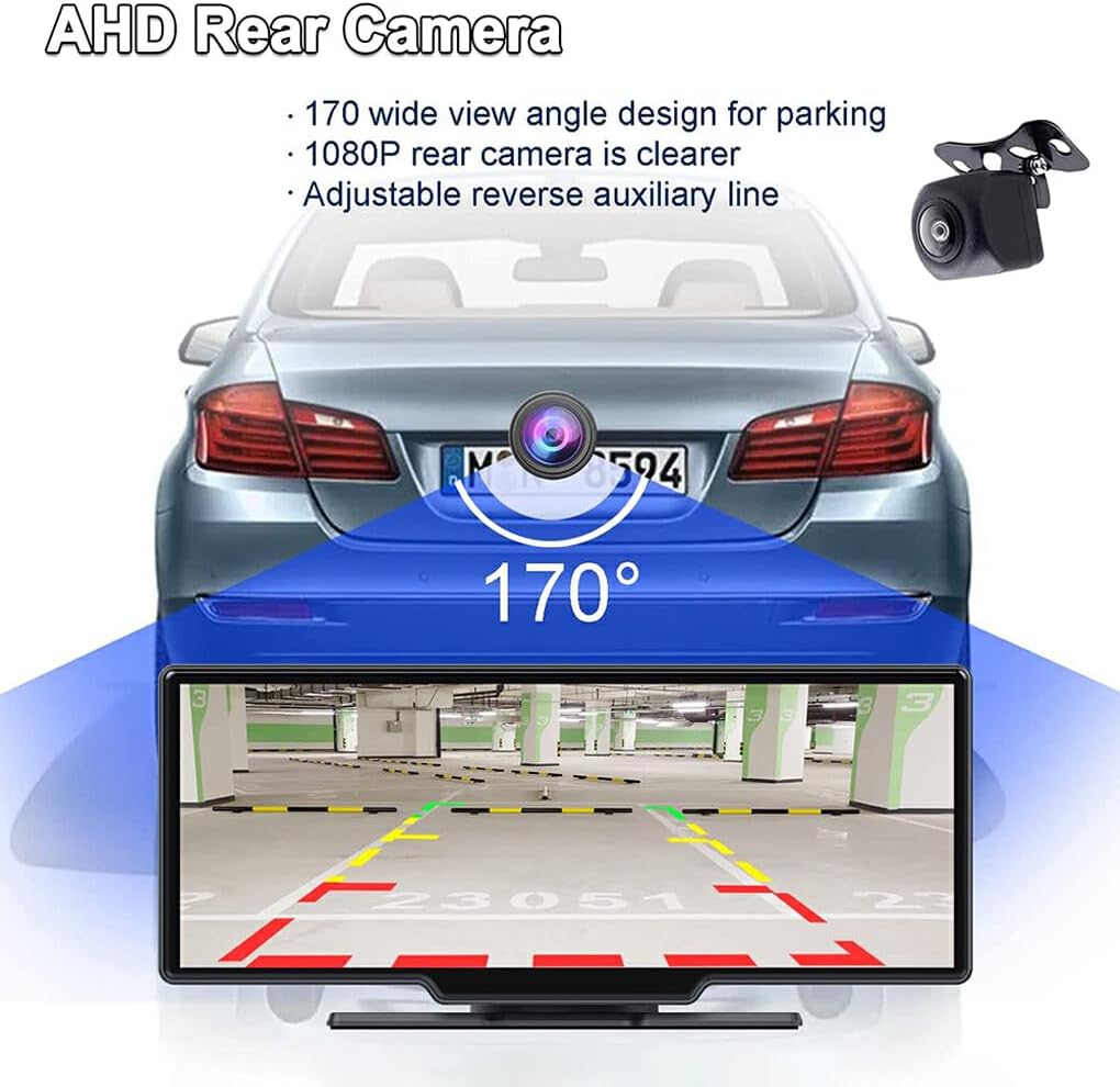 Skorter | CarVision Pro – Smart Car Display with Apple CarPlay, Android Auto & Dash Camera
