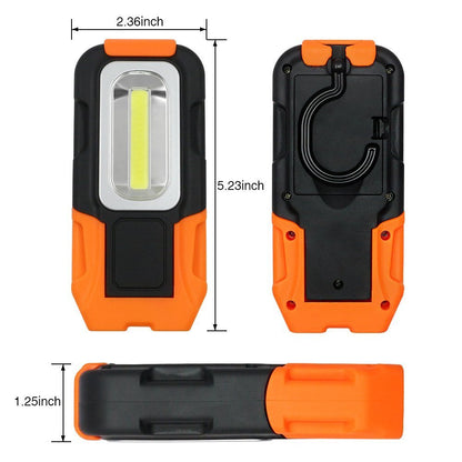 Skørter | 2-pack portable LED work light with magnetic base and hanging hook