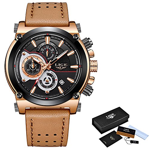 Skorter | Men's Stainless Steel Chronograph Waterproof Sports Quartz Watch
