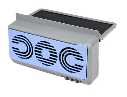 Skorter | Solar Car Window Fan – Dual Duct Ventilation Exhaust & Cooling Accessory – Aurovent