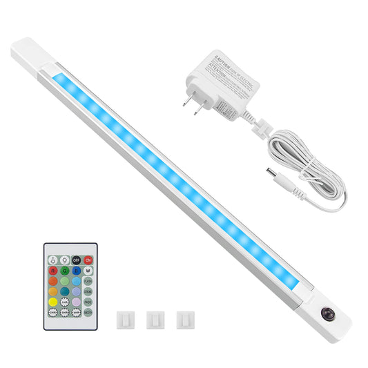 Skorter | Bigmonat Rgb Under Cabinet Light With Remote Control, Timer, Self-Adhesive Color Changing Led For Kitchen & Home