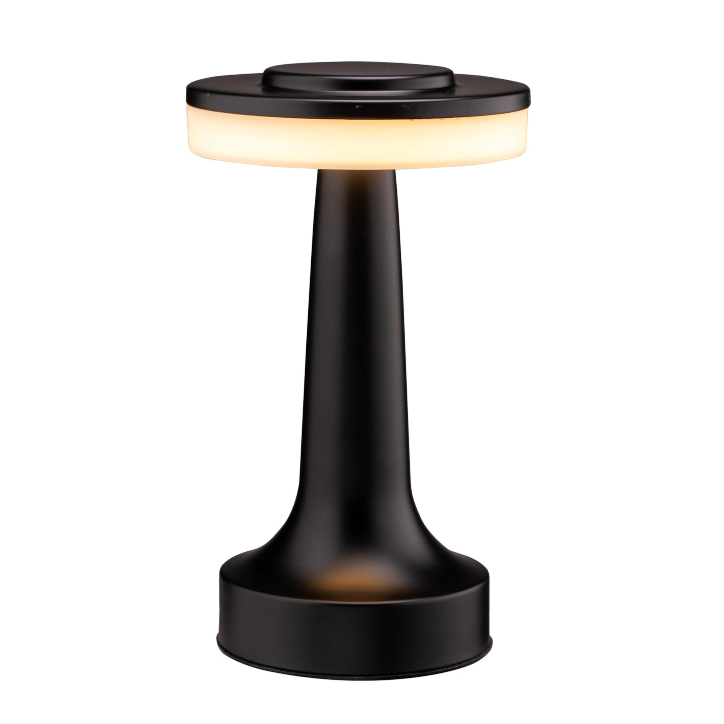 Skorter | O'Bright Portable Led Table Lamp, Touch Sensor, 3 Brightness Levels, Rechargeable Night Light - Matte Black
