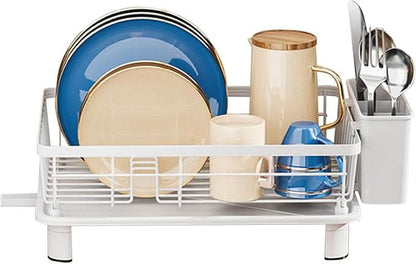 Skorter | Dish Drying Rack with Drainage and Cutlery Holder