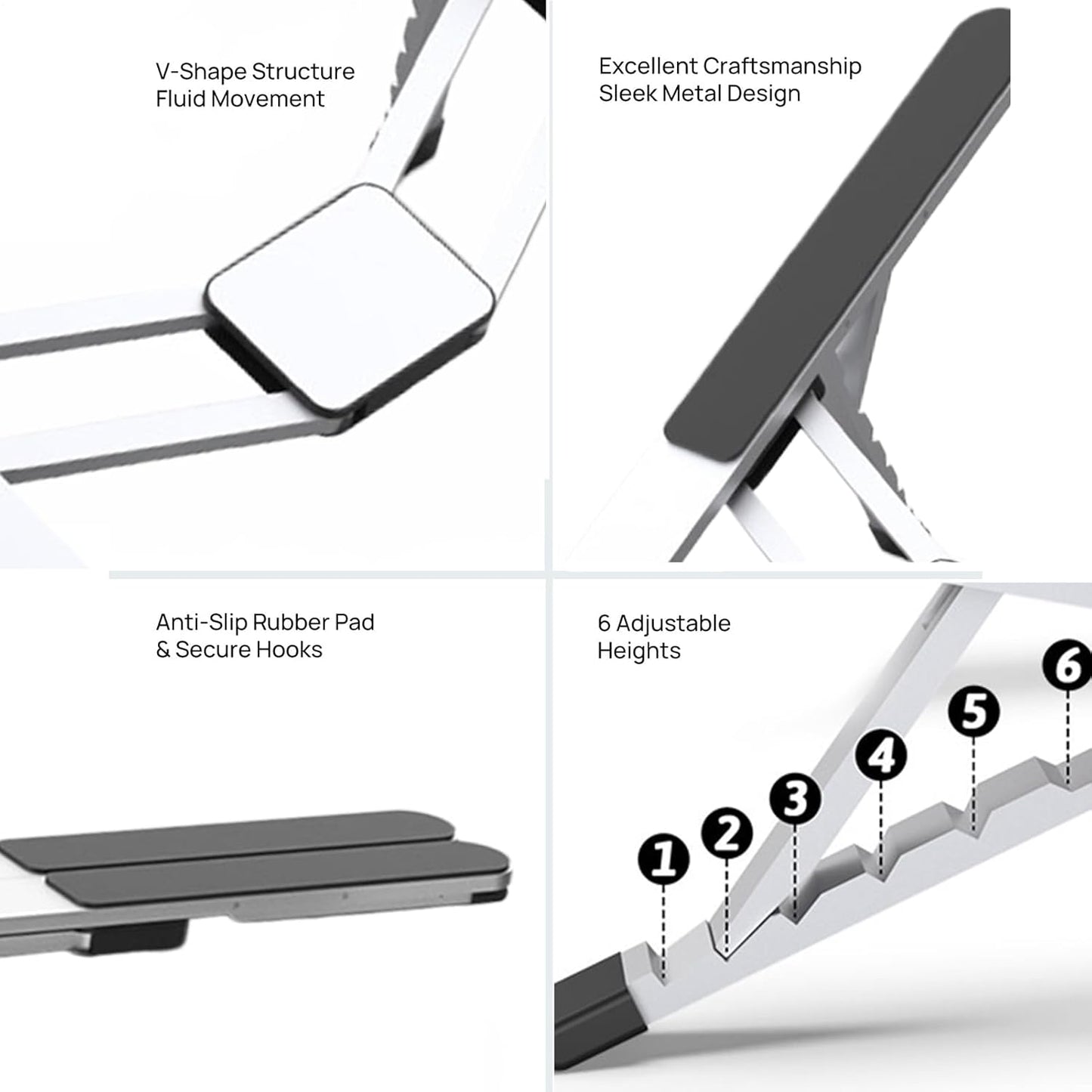Skorter | Adjustable Laptop Stand – Foldable Cooling Notebook Mount for Office & Travel – Orvane