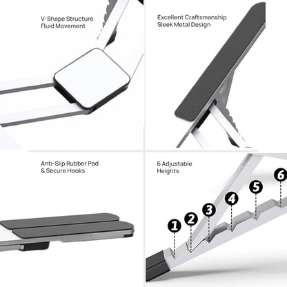 Skorter | Adjustable Laptop Stand – Foldable Cooling Notebook Mount for Office & Travel – Orvane