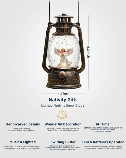 Skorter | Autumn Gloss Decorative Lamp with Pumpkins – Warm LED Light and 6-Hour Timer