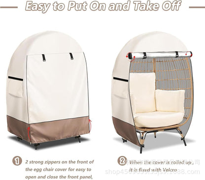 Skorter | Waterproof Egg Chair Cover with Double Zipper – Solara