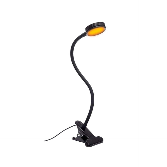 Skorter | Hooga Clip On Reading Lamp - Blue Light Blocking Amber Led, Day/Night Mode, Sleep Aid, Black