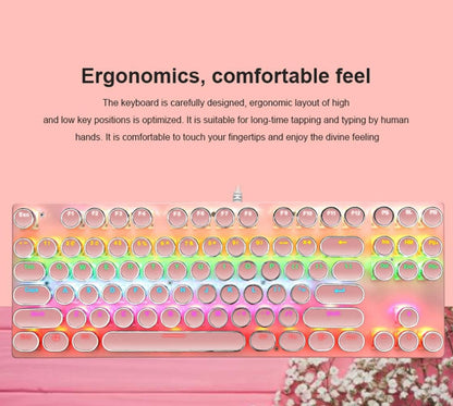 Skorter | 87-Key Mechanical Gaming Keyboard RGB Backlit Blue Switch