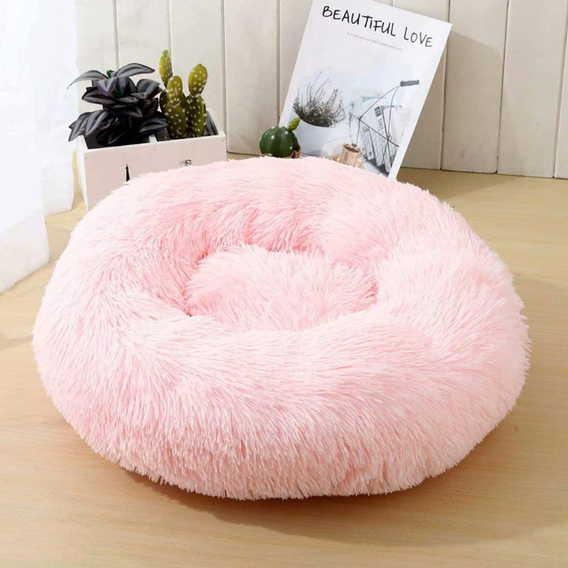 Skorter | Beef Plush Calming Donut Dog Bed for Small to Large Dogs
