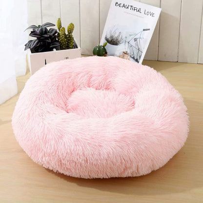 Skorter | Beef Plush Calming Donut Dog Bed for Small to Large Dogs