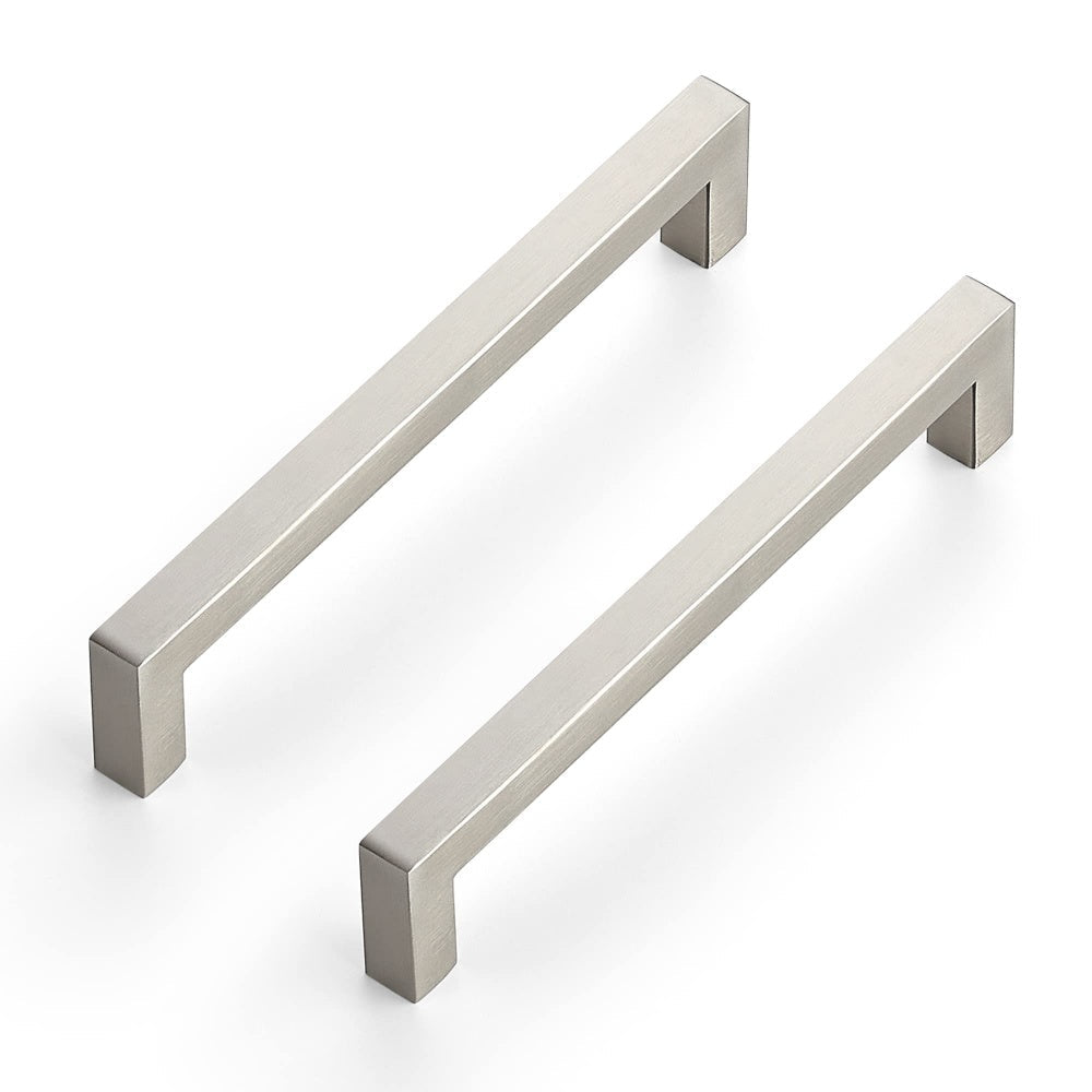 Skorter | Kitchen cabinet pulls brushed nickel stainless steel cabinet handles