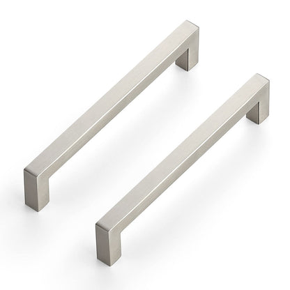 Skorter | Kitchen cabinet pulls brushed nickel stainless steel cabinet handles