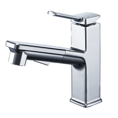 Skorter | Contemporary Basin Mixer Lever Handles Low Arc Copper Basin Mixer