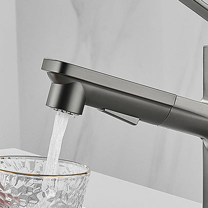 Skorter | Contemporary Basin Mixer Lever Handles Low Arc Copper Basin Mixer