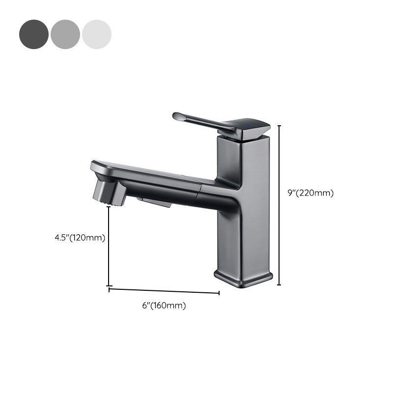 Skorter | Contemporary Basin Mixer Lever Handles Low Arc Copper Basin Mixer