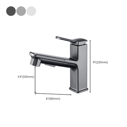 Skorter | Contemporary Basin Mixer Lever Handles Low Arc Copper Basin Mixer