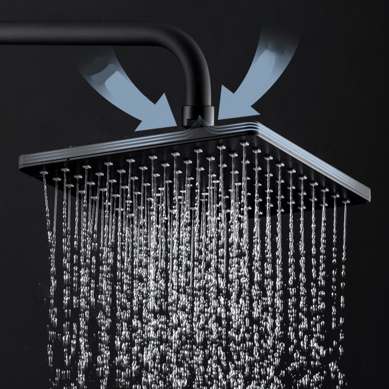 Skorter | Contemporary Style Shower Head Plastic Fixed Shower Head in Round and Square Shape