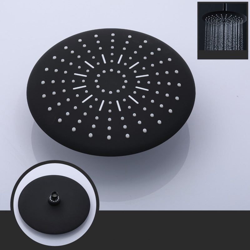 Skorter | Contemporary Style Shower Head Plastic Fixed Shower Head in Round and Square Shape