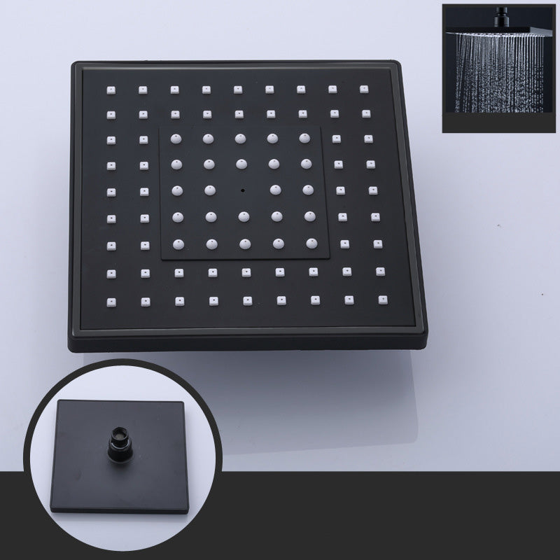 Skorter | Contemporary Style Shower Head Plastic Fixed Shower Head in Round and Square Shape