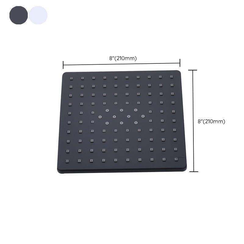 Skorter | Contemporary Style Shower Head Plastic Fixed Shower Head in Round and Square Shape