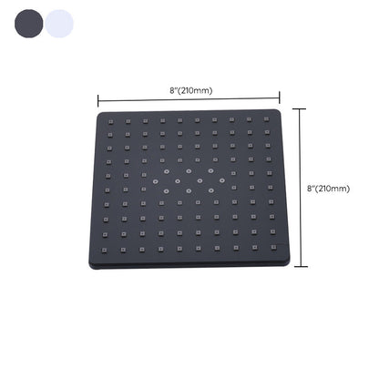 Skorter | Contemporary Style Shower Head Plastic Fixed Shower Head in Round and Square Shape