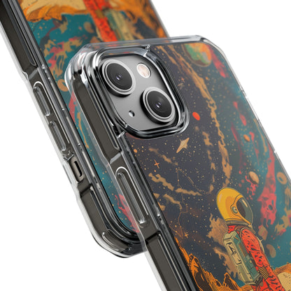 Skorter | Astronaut on Planet X Magnetic Clear Case for iPhone Series